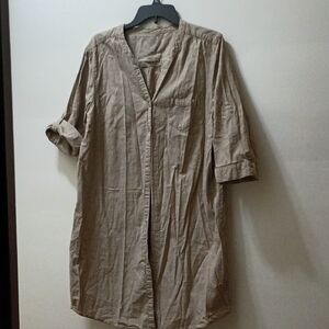 Sonoma Women's Tan Shirt Dress